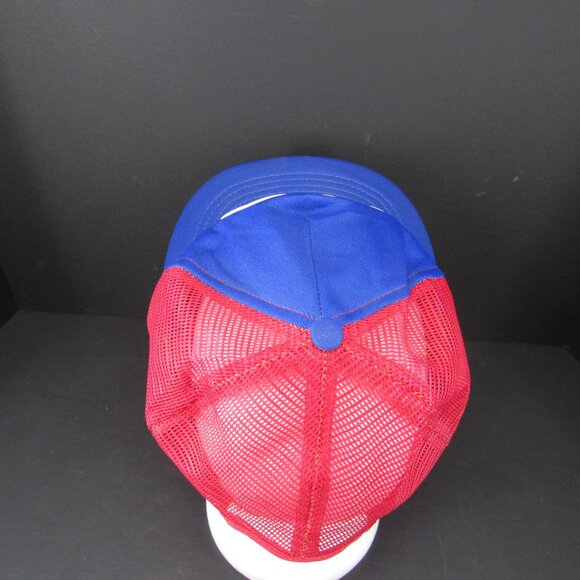 Vintage Thunderbirds '83 adea Puff Patch Logo Blue/Red Adj Snapback Cap Hat - Picture 5 of 9